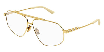 Bottega Veneta® BV1196O BV1196O 002 59 - Gold Eyeglasses