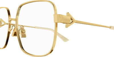 Bottega Veneta® BV1200O BV1200O 002 56 - Gold Eyeglasses