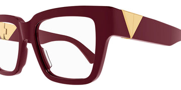 Bottega Veneta® BV1222O BV1222O 004 52 - Burgundy Eyeglasses