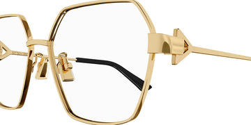 Bottega Veneta® BV1224O BV1224O 002 57 - Gold Eyeglasses