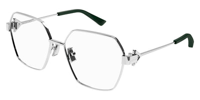 Bottega Veneta® BV1224O BV1224O 003 57 - Silver Eyeglasses