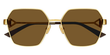 Bottega Veneta® BV1224S BV1224S 005 57 - Gold / Brown Sunglasses