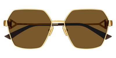 Bottega Veneta® BV1224S BV1224S 005 57 - Gold / Brown Sunglasses