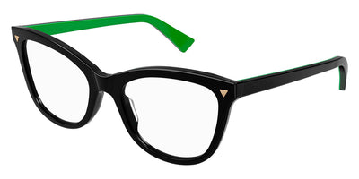 Bottega Veneta® BV1226O BV1226O 005 52 - Black 5 (Green) Eyeglasses