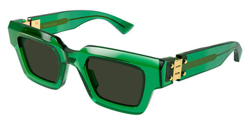 Bottega Veneta® BV1230S BV1230S 002 49 - Green / Green Sunglasses