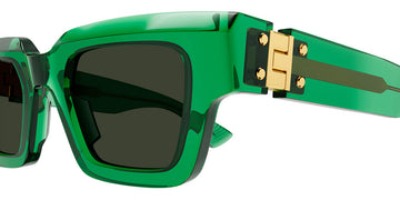 Bottega Veneta® BV1230S BV1230S 002 49 - Green / Green Sunglasses