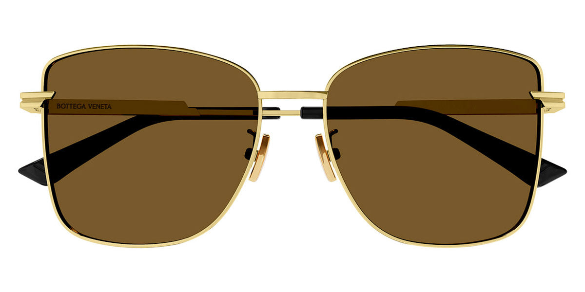 Bottega Veneta® BV1237S BV1237S 002 57 - Gold / Brown Sunglasses