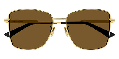 Bottega Veneta® BV1237S BV1237S 002 57 - Gold / Brown Sunglasses