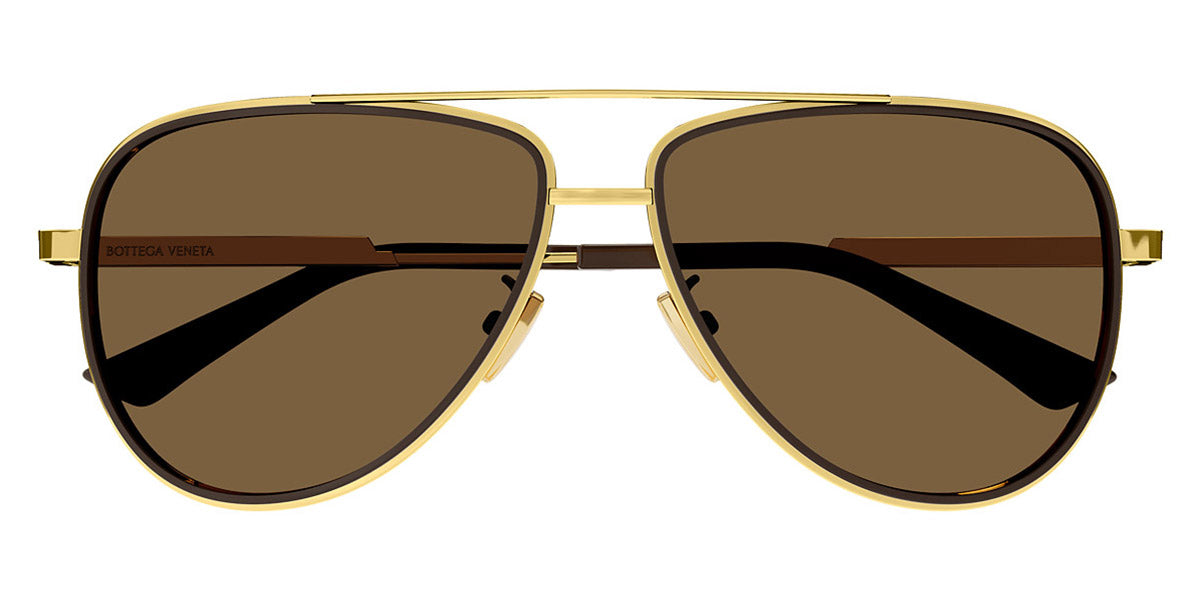 Bottega Veneta® BV1240S BV1240S 002 59 - Gold / Brown Sunglasses