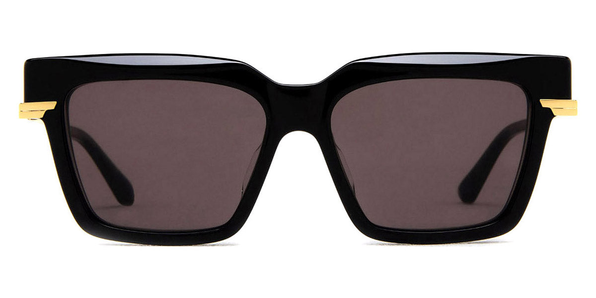 Bottega Veneta® BV1242S BV1242S 001 53 - Black / Grey Sunglasses