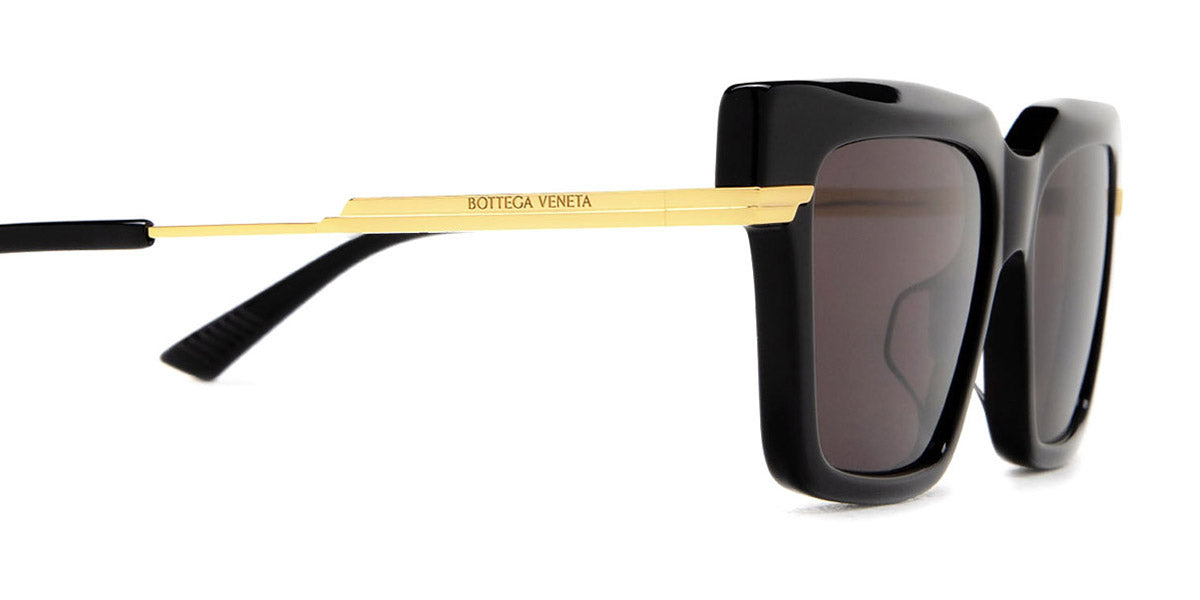 Bottega Veneta® BV1242S BV1242S 001 53 - Black / Grey Sunglasses