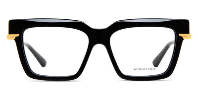 Bottega Veneta® BV1243O BV1243O 001 53 - Gold / Black Eyeglasses