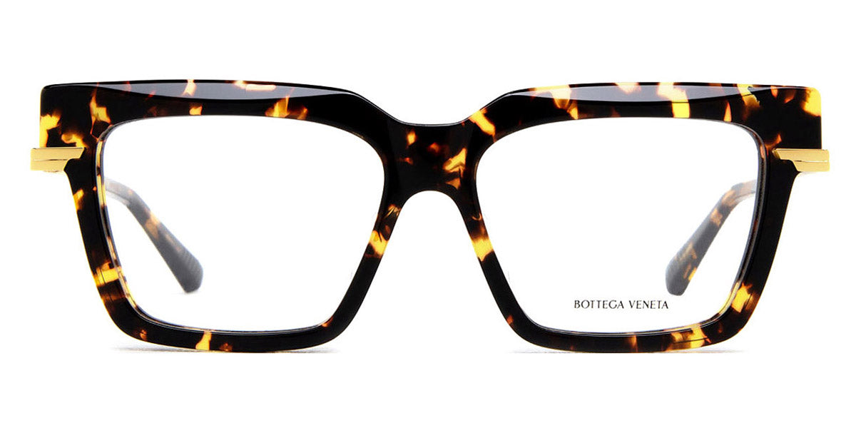 Bottega Veneta® BV1243O BV1243O 002 53 - Gold / Havana Eyeglasses