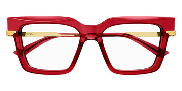 Bottega Veneta® BV1243O BV1243O 004 53 - Gold / Burgundy Eyeglasses