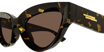 Bottega Veneta® BV1249S BV1249S 002 53 - Havana / Brown Sunglasses