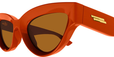 Bottega Veneta® BV1249S BV1249S 004 53 - Orange / Brown Sunglasses