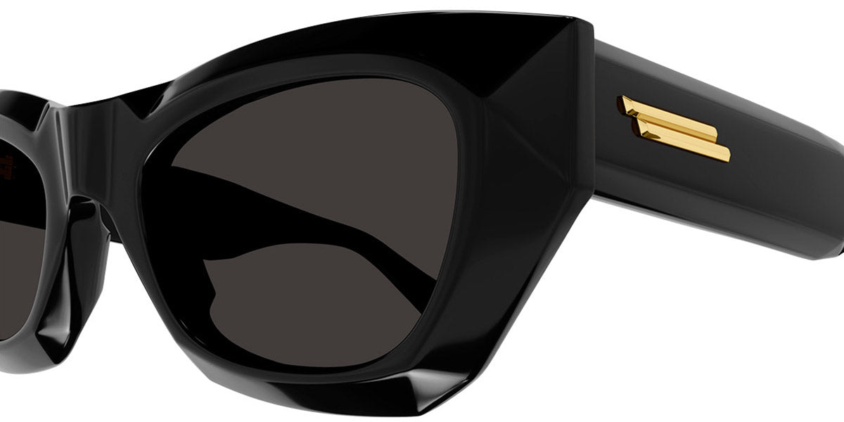 Bottega Veneta® BV1251S BV1251S 001 52 - Black / Grey Sunglasses