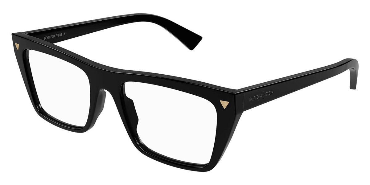 Bottega Veneta® BV1258O BV1258O 001 53 - Black Eyeglasses