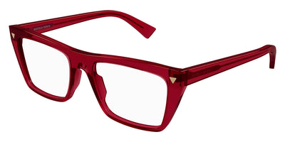 Bottega Veneta® BV1258O BV1258O 003 53 - Burgundy Eyeglasses