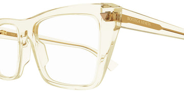 Bottega Veneta® BV1258O BV1258O 004 53 - Yellow Eyeglasses