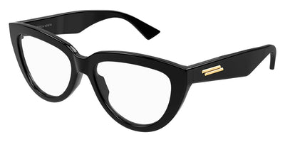 Bottega Veneta® BV1259O BV1259O 001 54 - Black Eyeglasses