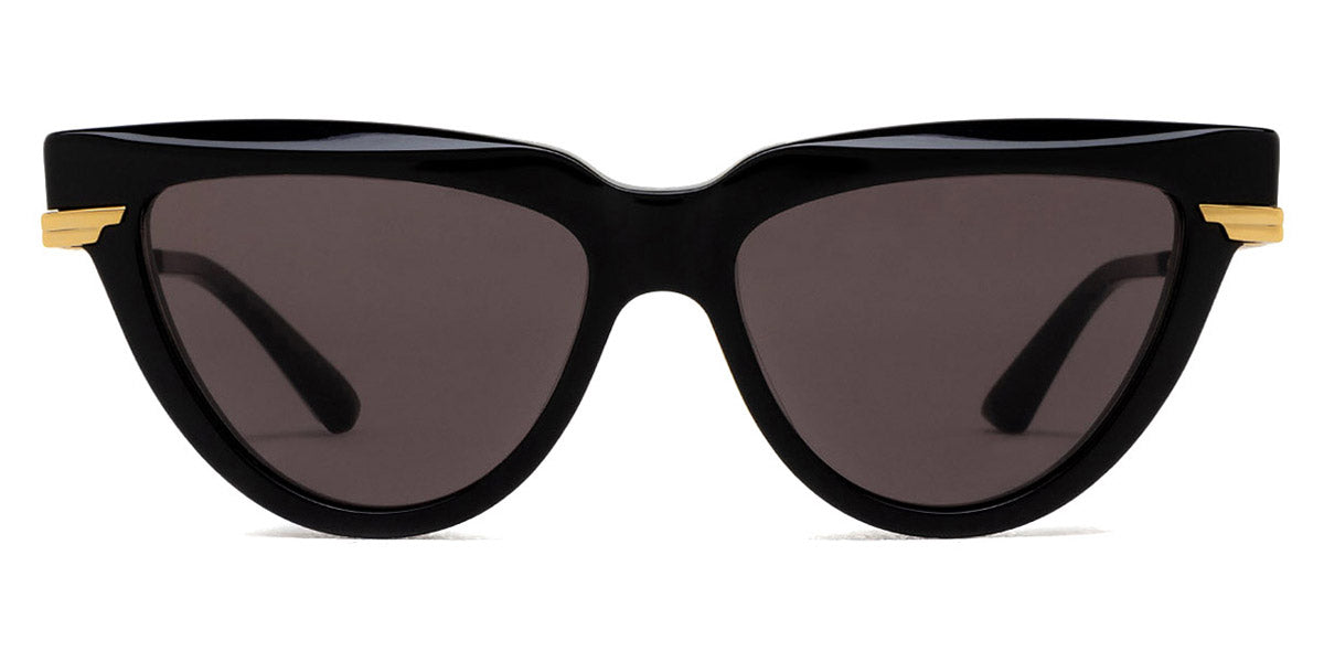 Bottega Veneta® BV1265S BV1265S 001 54 - Black / Grey Sunglasses