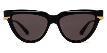 Bottega Veneta® BV1265S BV1265S 001 54 - Black / Grey Sunglasses