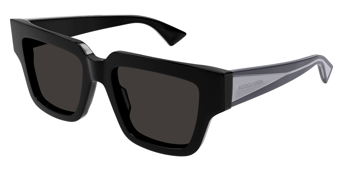 Bottega Veneta® BV1276S BV1276S 001 52 - Black / Grey Sunglasses