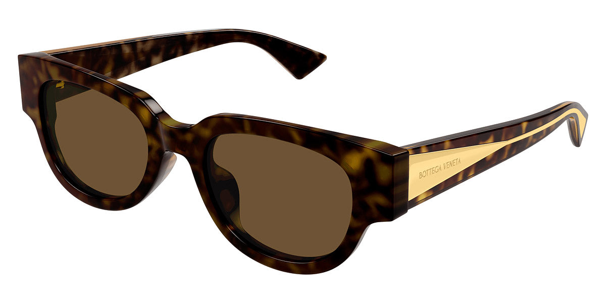 Bottega Veneta® BV1278SA BV1278SA 002 52 - Havana / Brown Sunglasses