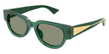 Bottega Veneta® BV1278SA BV1278SA 003 52 - Green / Green Sunglasses