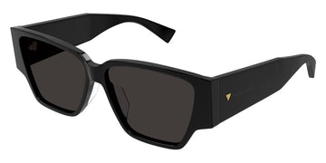 Bottega Veneta® BV1285S BV1285S 001 57 - Black / Grey Sunglasses