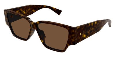 Bottega Veneta® BV1285S BV1285S 002 57 - Havana / Brown Sunglasses