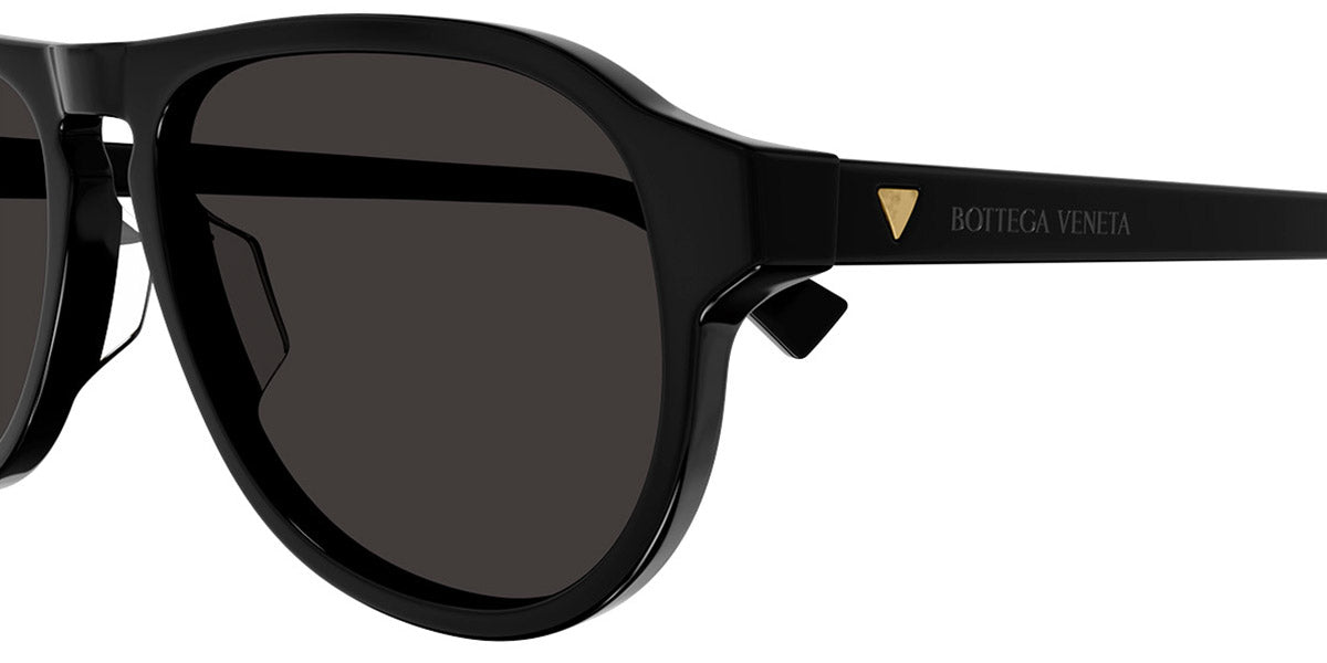 Bottega Veneta® BV1292S BV1292S 001 55 - Black / Grey Sunglasses