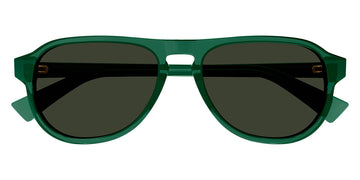 Bottega Veneta® BV1292S BV1292S 003 55 - Green / Green Sunglasses