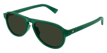 Bottega Veneta® BV1292S BV1292S 003 55 - Green / Green Sunglasses