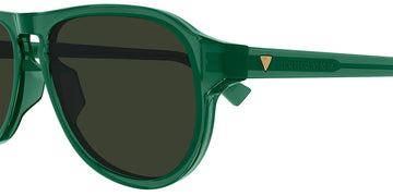 Bottega Veneta® BV1292S BV1292S 003 55 - Green / Green Sunglasses