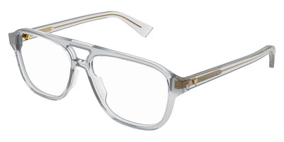 Bottega Veneta® BV1294O BV1294O 004 56 - Grey / Grey eyeglasses