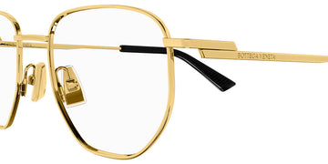 Bottega Veneta® BV1301O BV1301O 001 50 - Gold 1 Eyeglasses