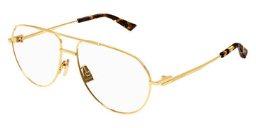 Bottega Veneta® BV1302O BV1302O 001 57 - Gold Eyeglasses