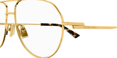 Bottega Veneta® BV1302O BV1302O 001 57 - Gold Eyeglasses