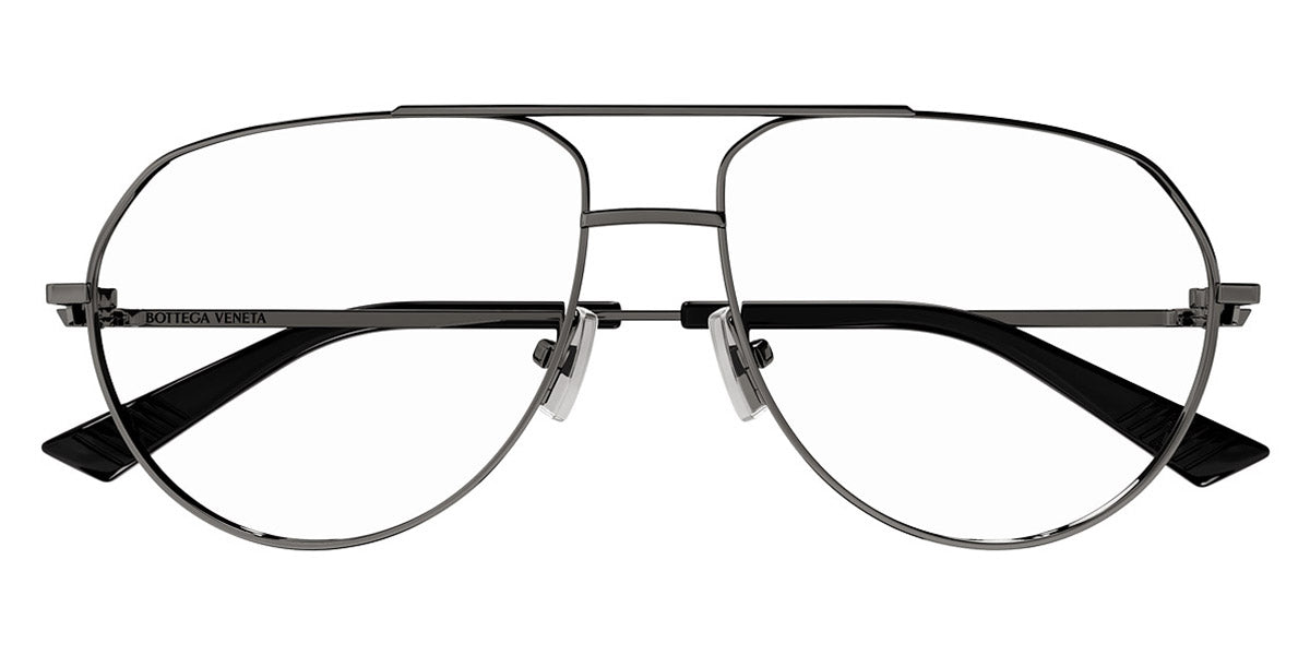 Bottega Veneta® BV1302O BV1302O 003 57 - Gunmetal Eyeglasses