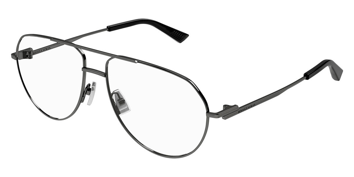 Bottega Veneta® BV1302O BV1302O 003 57 - Gunmetal Eyeglasses