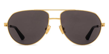 Bottega Veneta® BV1302S BV1302S 001 57 - Gold / Grey Sunglasses