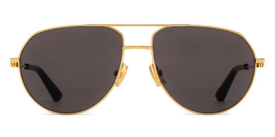 Bottega Veneta® BV1302S BV1302S 001 57 - Gold / Grey Sunglasses