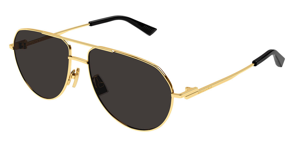 Bottega Veneta® BV1302S BV1302S 001 57 - Gold / Grey Sunglasses