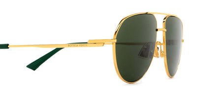 Bottega Veneta® BV1302S BV1302S 003 57 - Gold / Green Sunglasses