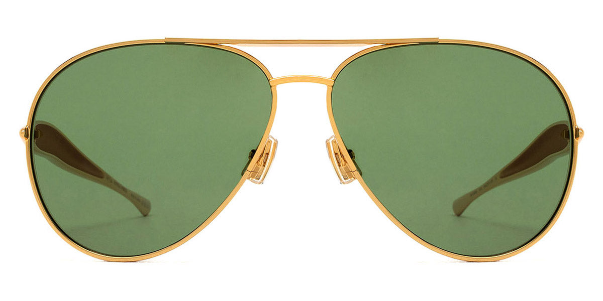 Bottega Veneta® BV1305S BV1305S 001 64 - Gold / Green Sunglasses