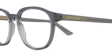 Bottega Veneta® BV1312O BV1312O 009 52 - Grey/Grey Eyeglasses