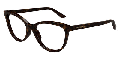 Bottega Veneta® BV1313O BV1313O 007 55 - Havana/Havana Eyeglasses