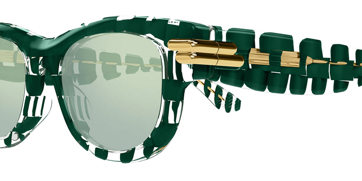 Bottega Veneta® BV1323SK BV1323SK 003 52 - Green/green Sunglasses